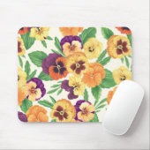 Stiefmütterchen auf weißlich mousepad (Mit Mouse)