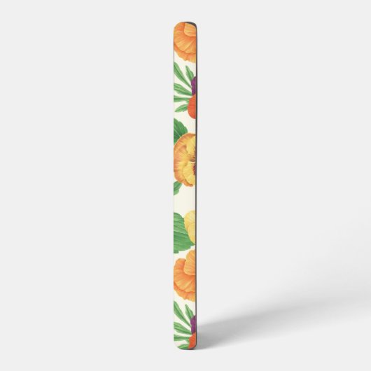 Stiefmütterchen auf weißlich samsung galaxy hülle (Linke Seite)