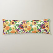 Stiefmütterchen auf weißlich seitenschläferkissen (Rückseite)