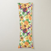 Stiefmütterchen auf weißlich seitenschläferkissen (Vorderseite Vertikal)