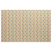 Stiefmütterchen auf weißlich stoff (Yard (91,4 cm))