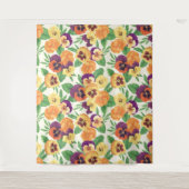 Stiefmütterchen auf weißlich wandteppich (Vorderseite)