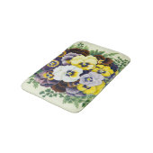 Stiefmütterchen Bath Mat Badematte (Schrägansicht)