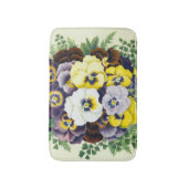 Stiefmütterchen Bath Mat Badematte (Vorderseite Vertikal)