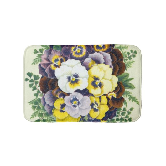 Stiefmütterchen Bath Mat Badematte (Vorderseite)