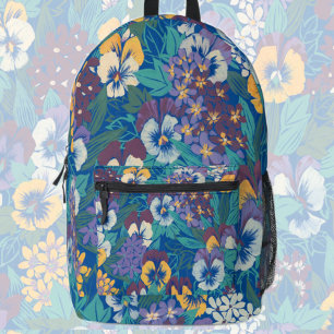 Stiefmütterchen Bedruckter Rucksack