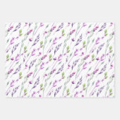 Stiefmütterchen, Blaubeeren und Gartensteine Geschenkpapier Set (Vorderseite 2)