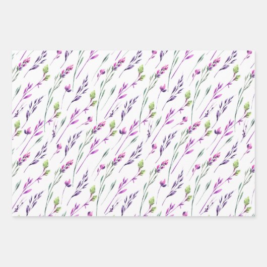 Stiefmütterchen, Blaubeeren und Gartensteine Geschenkpapier Set (Vorderseite 2)