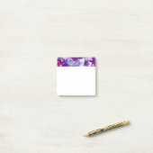 Stiefmütterchen Blume Blumengrenzdruck Design Post-it Klebezettel (Auf Schreibtisch)