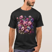 Stiefmütterchen Blume Pansy Lover Pflanze T-Shirt (Vorderseite)