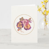 Stiefmütterchen-Blumen-Grußkarte | Download zum Au Karte (Gelbe Blume)