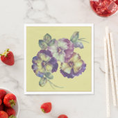 Stiefmütterchen Blumen Papier Servietten | Elegant (Beispiel)