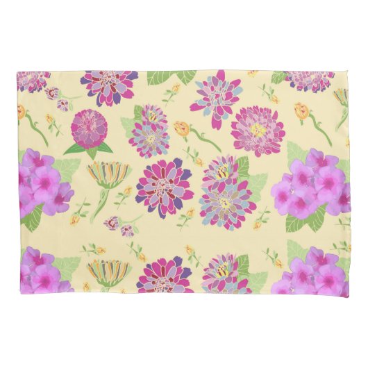 Stiefmütterchen Blumenkoffer Single Standard Pillo Kissenbezug (Vorderseite)