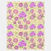 Stiefmütterchen Blumenkohl Fleecedecke (Vorderseite)