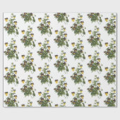 Stiefmütterchen-Blumenmuster Geschenkpapier (Flach)