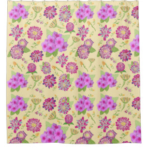 Stiefmütterchen Blumenstrauß Duschvorhang
