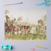 Stiefmütterchen Blumenwasser-Farbtöne Seidenpapier (Basteln)