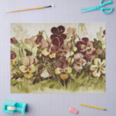Stiefmütterchen Blumenwasser-Farbtöne Seidenpapier (Basteln)