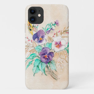Stiefmütterchen Bouquet iPhone / iPad Gehäuse Case-Mate iPhone Hülle