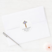 Stiefmütterchen-Cross-Gedenk-Samenpaket Runder Aufkleber (Umschlag)