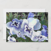 STIEFMÜTTERCHEN EINLADUNG (Vorderseite)