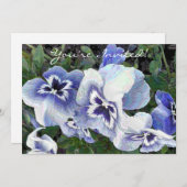 STIEFMÜTTERCHEN EINLADUNG (Vorne/Hinten)