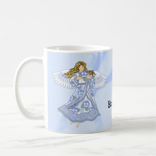 Stiefmütterchen Engel Kaffeetasse (Links)