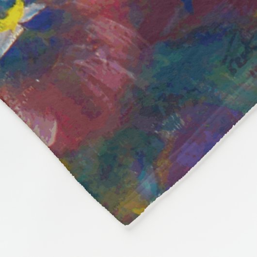 Stiefmütterchen Fleecedecke (Ecke)