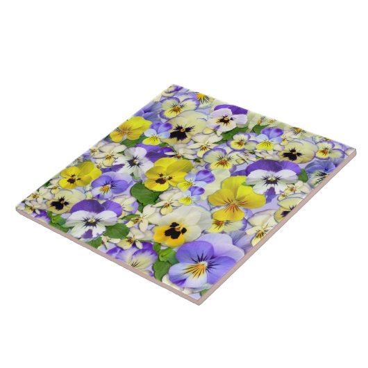 Stiefmütterchen Fliese (Seite)