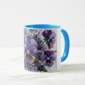 Stiefmütterchen-Flüstern - Keramikbecher Tasse (VorderseiteRechts)