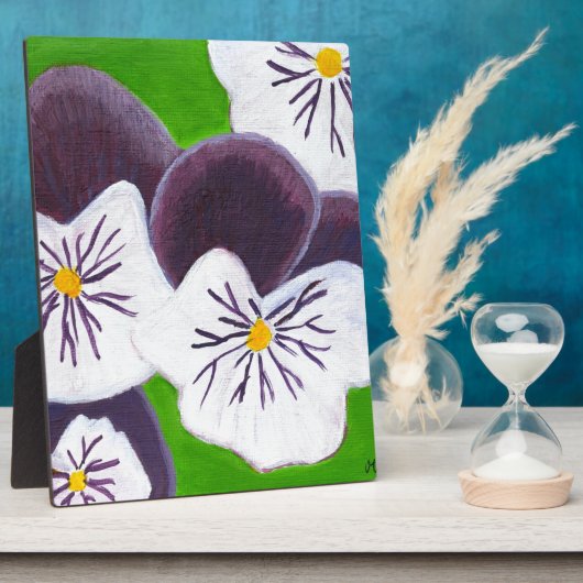 Stiefmütterchen Fotoplatte (Seite)