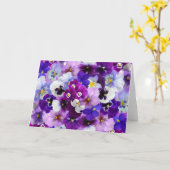 Stiefmütterchen Frühlingsblumen Blankokarte Karte (Gelbe Blume)