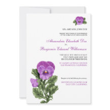 Stiefmütterchen Frühlingsblumen Formale Hochzeitse