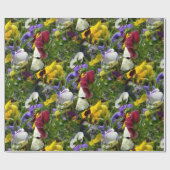 Stiefmütterchen für immer... geschenkpapier (Flach)