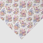 Stiefmütterchen-Gartenparty-Blumentissuepapier Seidenpapier (Detail)