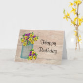 Stiefmütterchen Geburtstagskarte (Großdruck) Karte (Gelbe Blume)