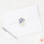 Stiefmütterchen-Gedenk-Samenpaket Runder Aufkleber (Umschlag)