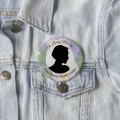 Stiefmütterchen-Gedenkfoto-Button Button (Beispiel)
