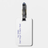 STIEFMÜTTERCHEN GEPÄCKANHÄNGER (Rückseite vertikal)