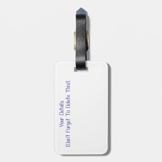 STIEFMÜTTERCHEN GEPÄCKANHÄNGER (Rückseite vertikal)