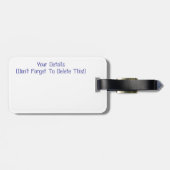 STIEFMÜTTERCHEN GEPÄCKANHÄNGER (Rückseite horizontal)