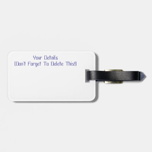 STIEFMÜTTERCHEN GEPÄCKANHÄNGER (Rückseite horizontal)