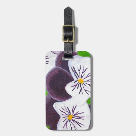 Stiefmütterchen Gepäckanhänger (Vorderseite vertikal)