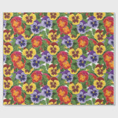 Stiefmütterchen Geschenkpapier (Flach)