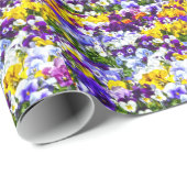 Stiefmütterchen Geschenkpapier (Rolleneckpunkt)