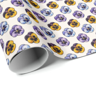 Stiefmütterchen Geschenkpapier
