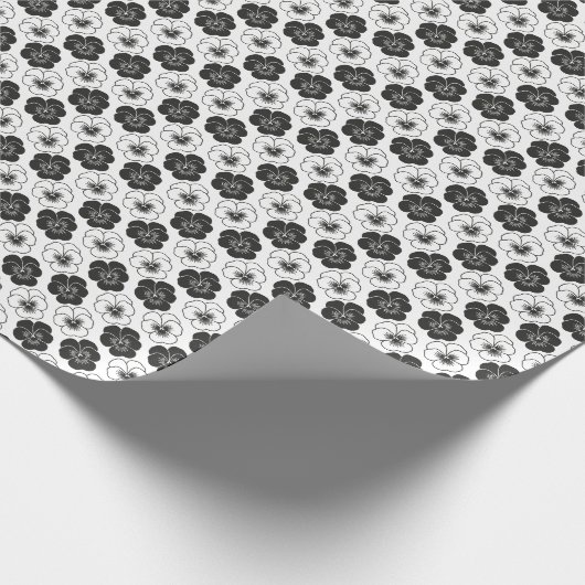 Stiefmütterchen Geschenkpapier (Ecke)