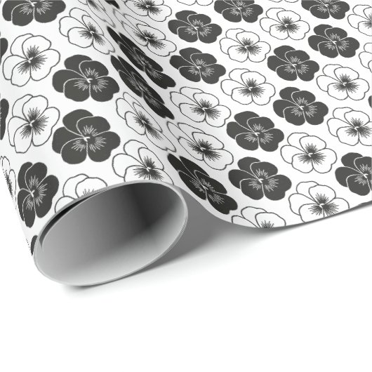Stiefmütterchen Geschenkpapier (Rolleneckpunkt)