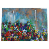 Stiefmütterchen-Geschenktasche Große Geschenktüte (Rückseite)