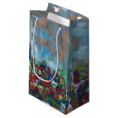 Stiefmütterchen-Geschenktasche Kleine Geschenktüte (Vorderseite Schrägansicht)